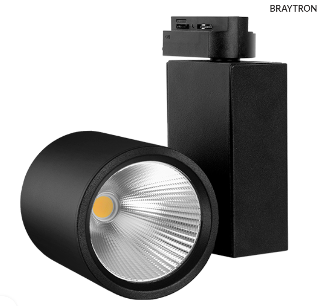 Koľajnicové svietidlo - reflektor 30W 3000K čierny