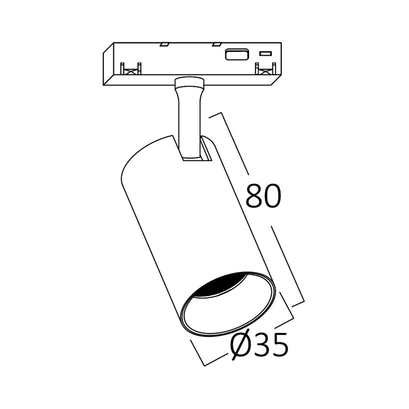 Magneticky LED reflektor 6W 4000K