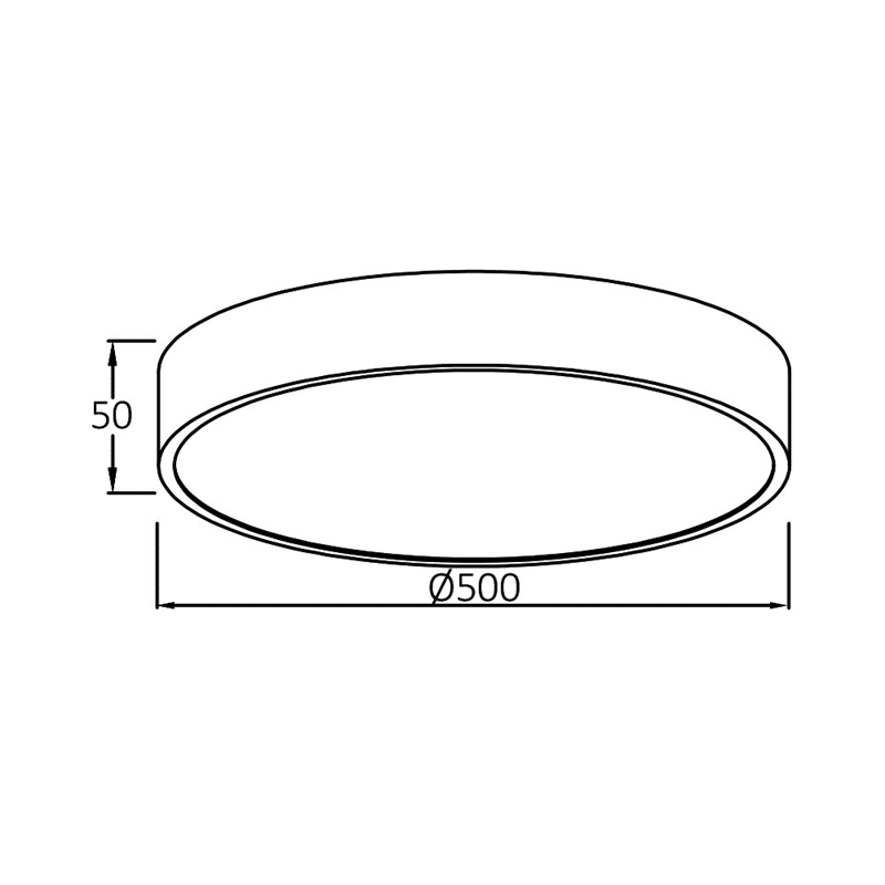 LED Stropné svietidlo BLADE 3u1 45W – Čierne okruhle