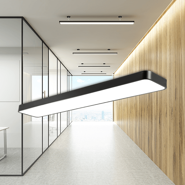 LED Stropné svietidlo BLADE 3u1 45W – Čierne pravouhle