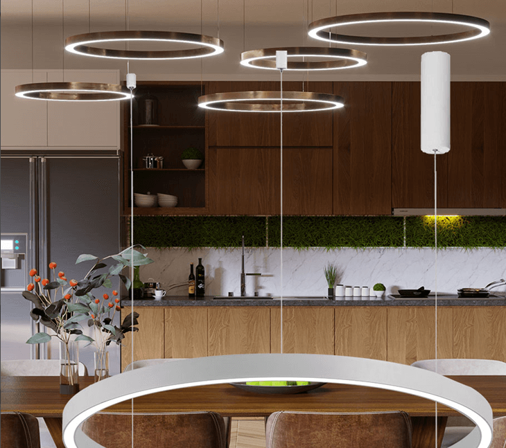 Luster na lanku LINA 45W 3u1 - biely