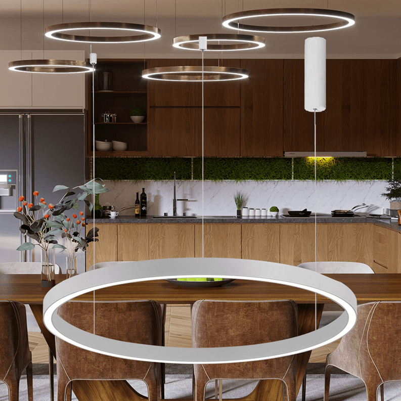 Luster na lanku LINA 35W 3u1 - biely