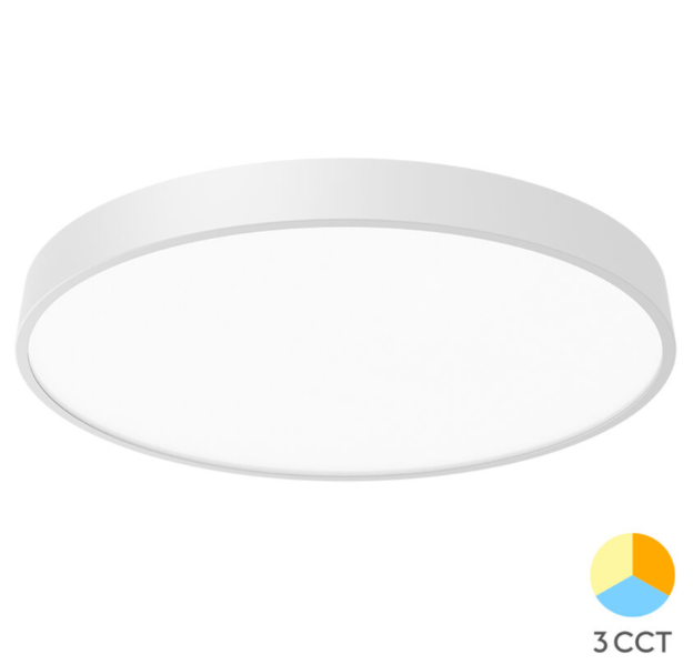 LED Stropné svietidlo BLADE 3u1 45W - Biele okruhle