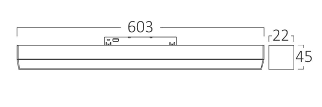 Magneticke LNR svietidla 18W 4000K