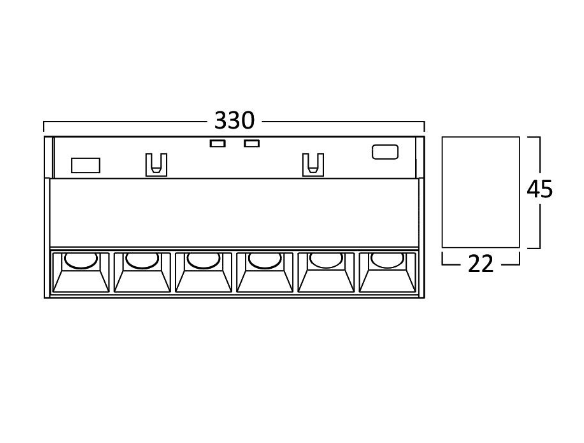 Magneticke LNS svietidla 18W 3000K
