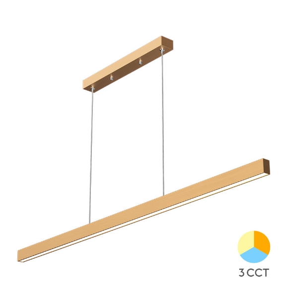 Luster na lanku LINA 30W 3u1 - Zlaty