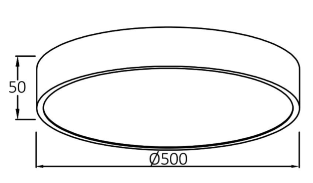LED Stropné svietidlo BLADE 3u1 45W - Čierne okruhle na dialkove ovladanie