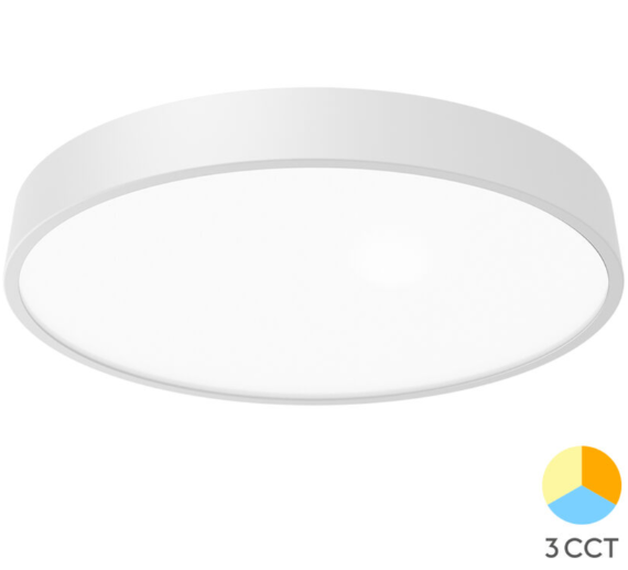 LED Stropné svietidlo BLADE 3u1 36W - Biele okruhle