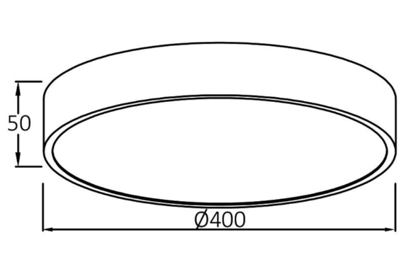 LED Stropné svietidlo BLADE 3u1 36W - Biele okruhle