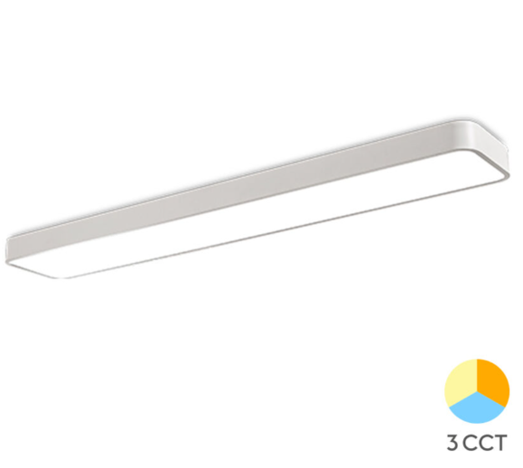 LED Stropné svietidlo BLADE 3u1 45W – Biele pravouhle