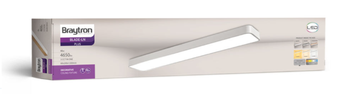 LED Stropné svietidlo BLADE 3u1 45W – Biele pravouhle