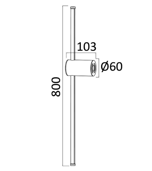 Nastenna lampa TINY 16W - zlata