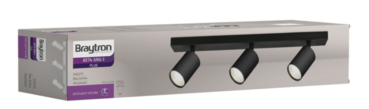 BETA bodové svetlo 3xGU10 - čierna