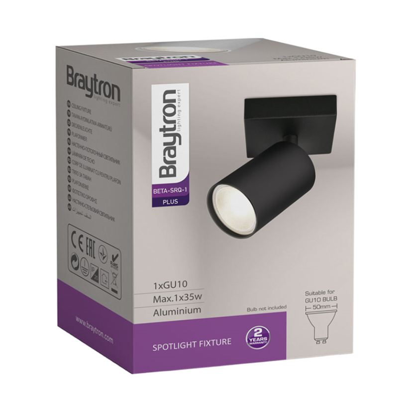 BETA bodové svetlo 1xGU10 - čierne
