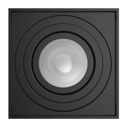 Bodové svietidlo GAMA - čierne štvorcove