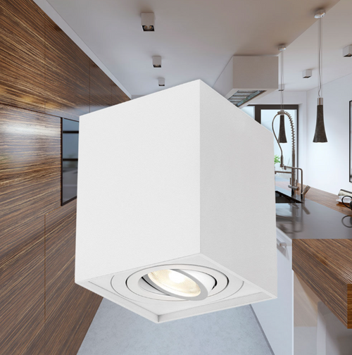 Bodové svietidlo GAMA - biele štvorcove