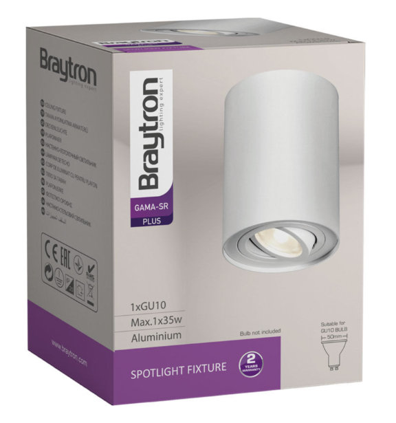 Bodové svietidlo GAMA - biele okruhle