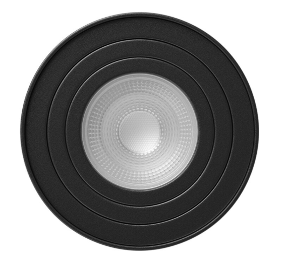 Bodové svietidlo GAMA čierne - okruhle