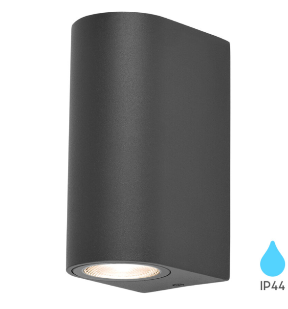Nastenna lampa RITA 2xGU10 IP44 - Antracit