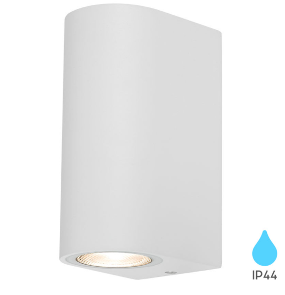 Nastenna lampa RITA 2xGU10 IP44 - Biela