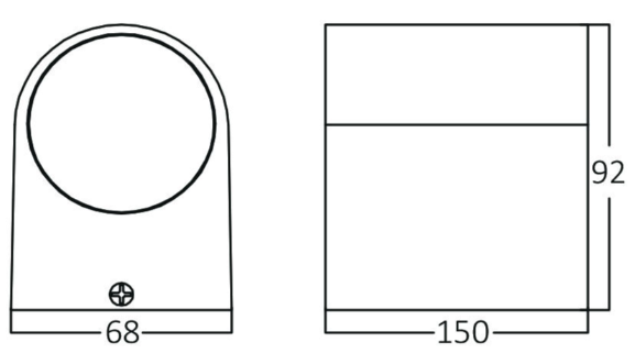 Nastenna lampa RITA 2xGU10 IP44 - Biela