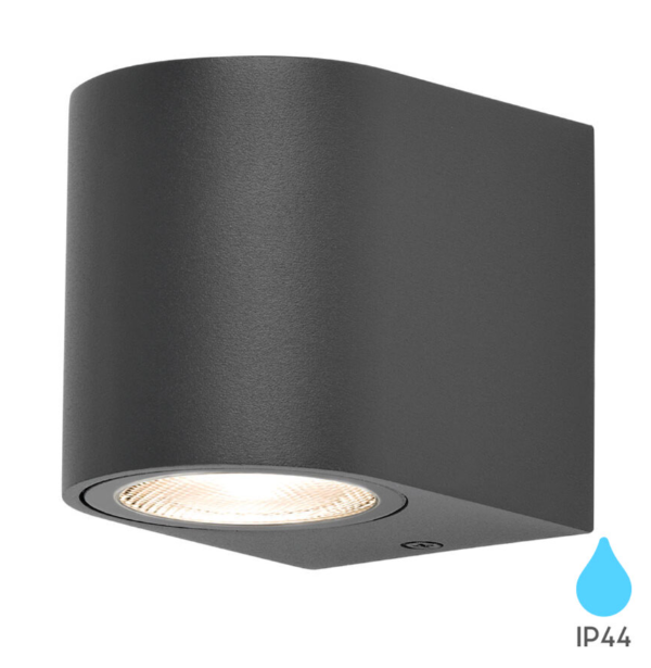 Nastenna lampa RITA 1xGU10 IP44 - Antracit