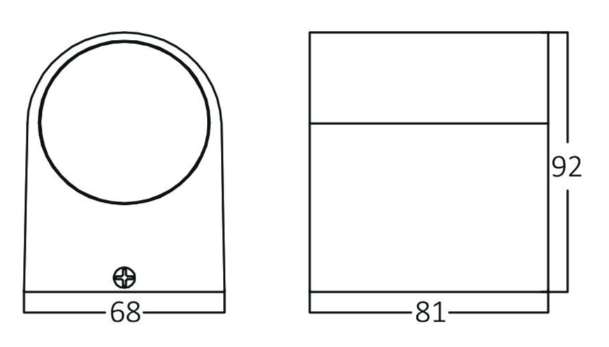 Nastenna lampa RITA 1xGU10 IP44 - Biela