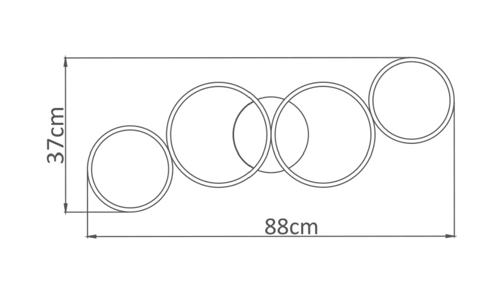 Stropné svetlo NELA 60W - s dialkovim ovladanim